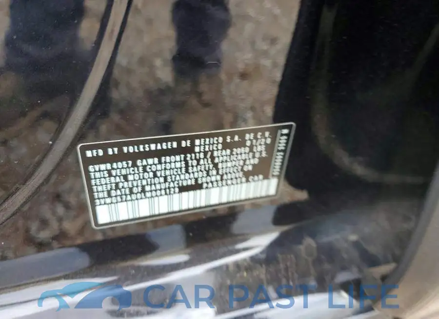 3VWG57AU0LM006129# 12