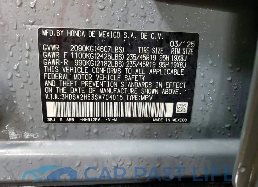 3HDSA2H53SM704015# 13