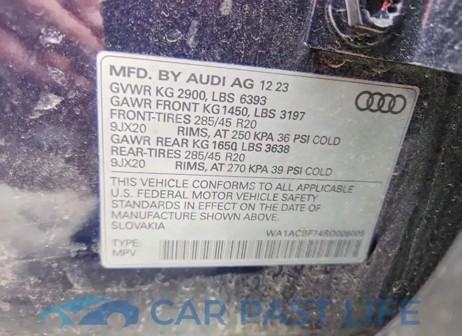 WA1ACBF74RD009005# 13