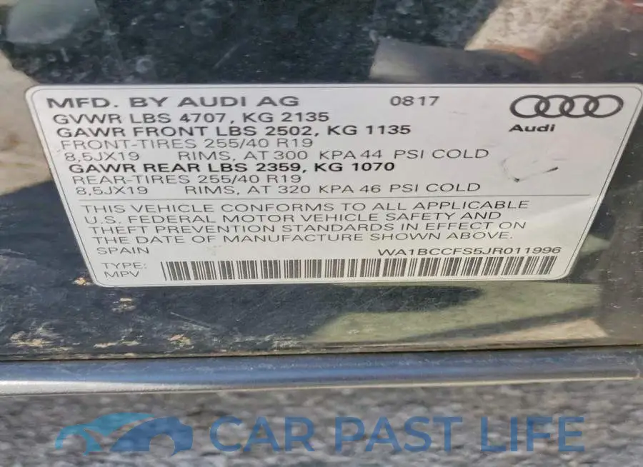 WA1BCCFS5JR011996# 13