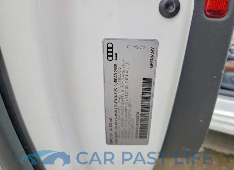 WAU2NGF57KN000828# 12
