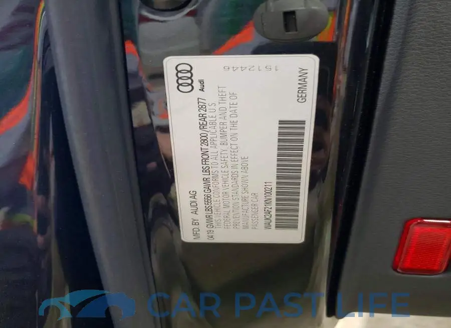 WAUK2AF21KN100211# 12