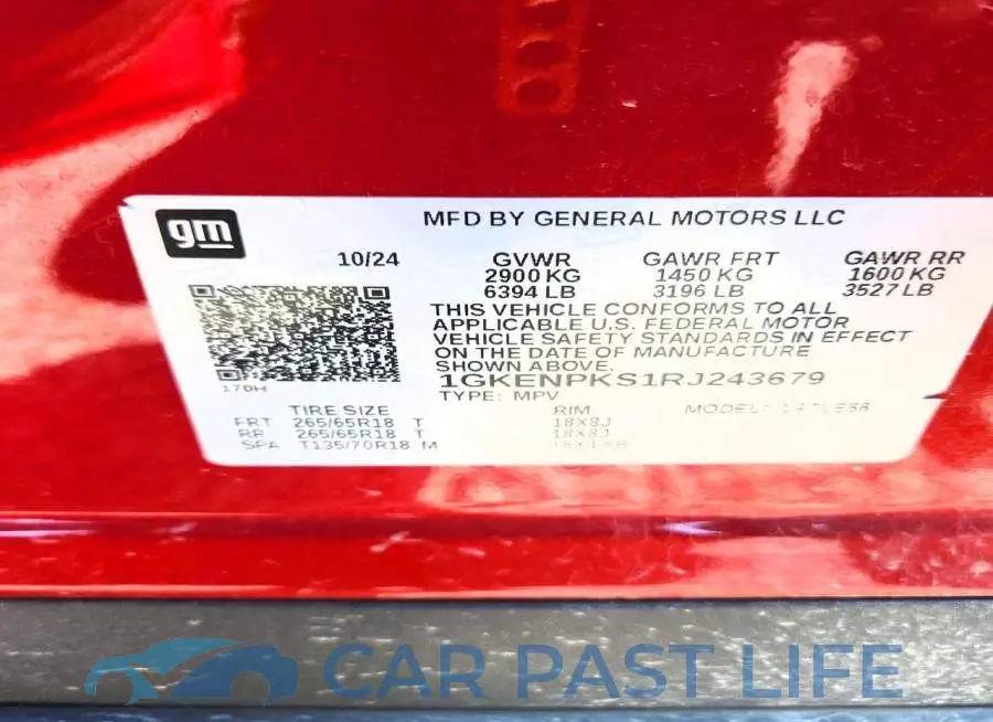 1GKENPKS1RJ243679# 13