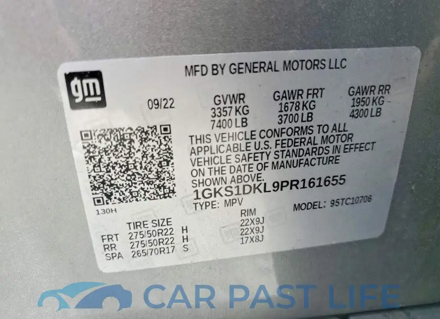 1GKS1DKL9PR161655# 13