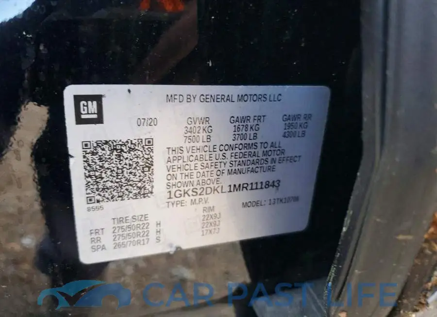1GKS2DKL1MR111843# 13