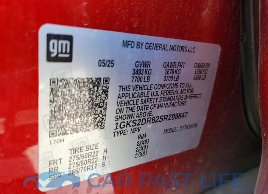 1GKS2DR82SR298847# 13