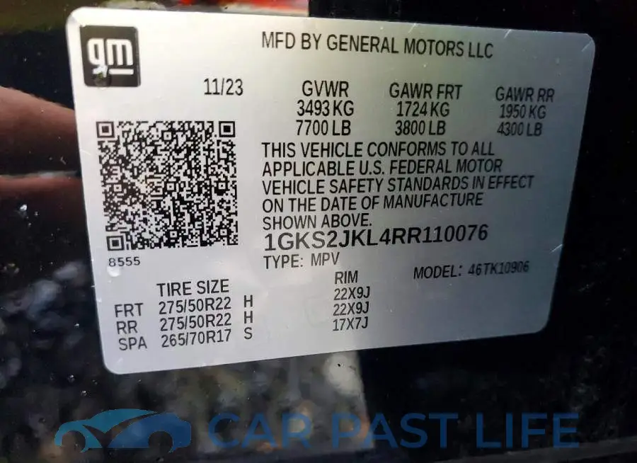 1GKS2JKL4RR110076# 13