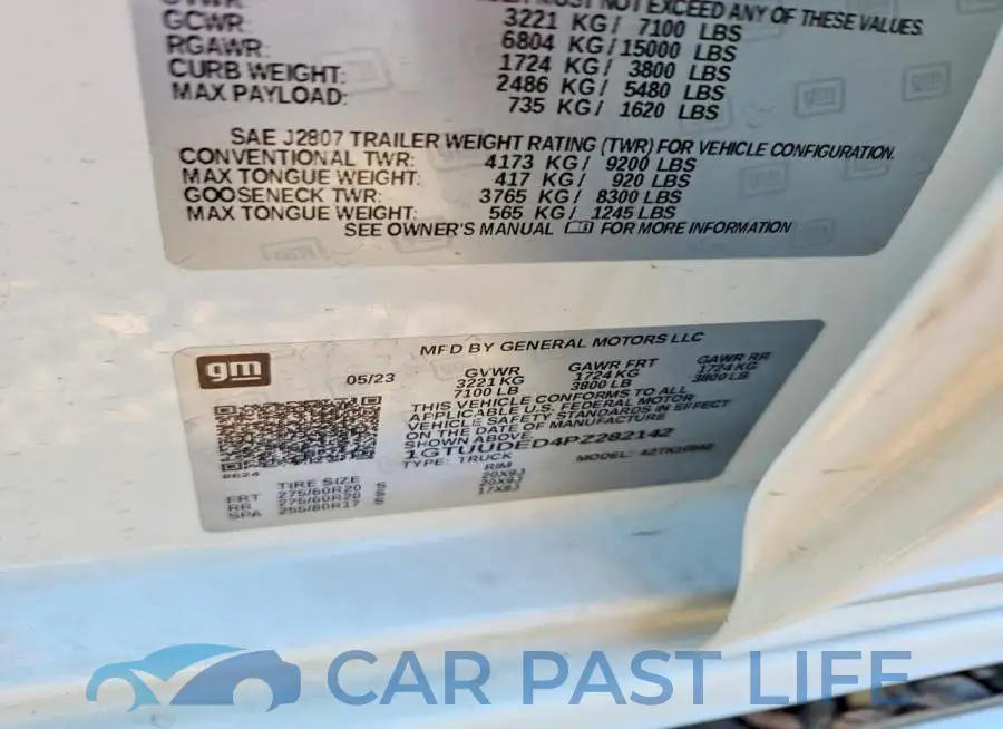 1GTUUDED4PZ282142# 12