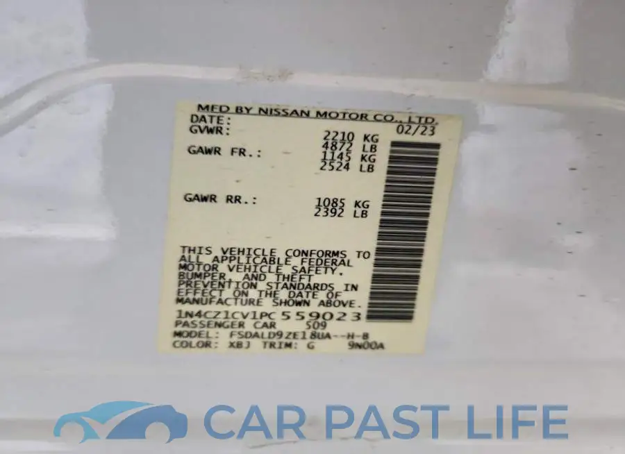 1N4CZ1CV1PC559023# 12