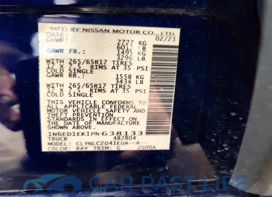 1N6ED1EK1PN638133# 12