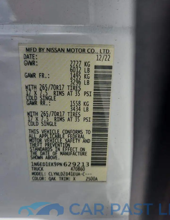 1N6ED1EK9PN629213# 13