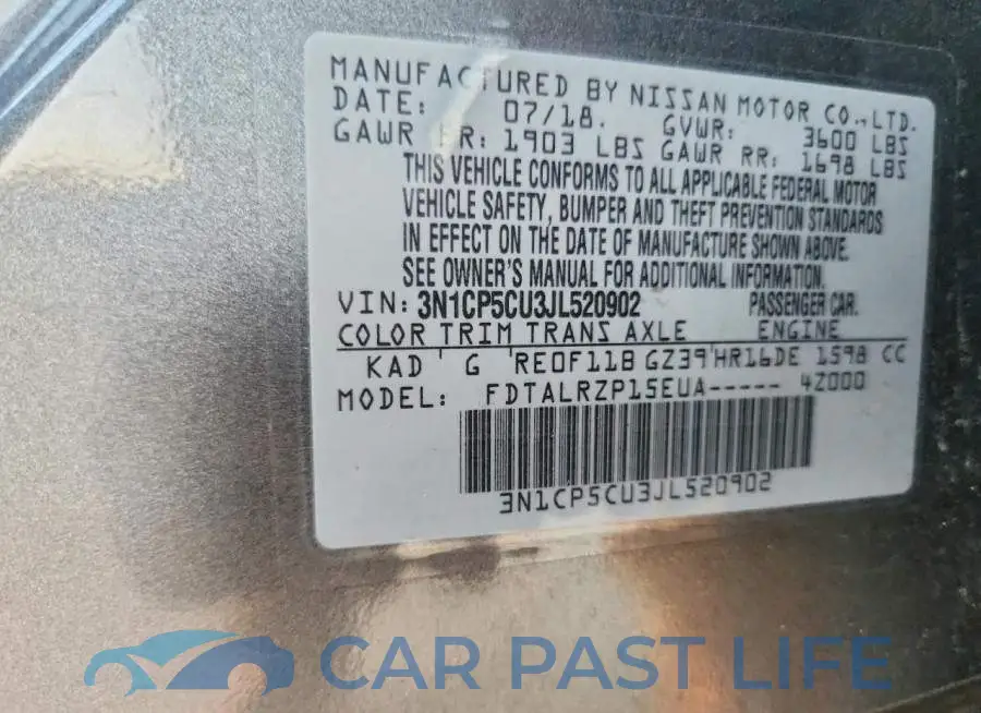 3N1CP5CU3JL520902# 12