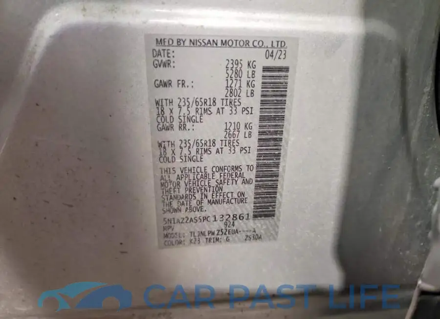 5N1AZ2AS5PC132861# 14