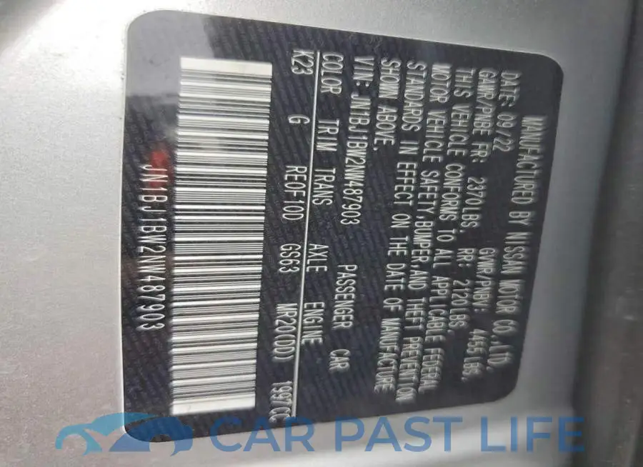 JN1BJ1BW2NW487903# 13