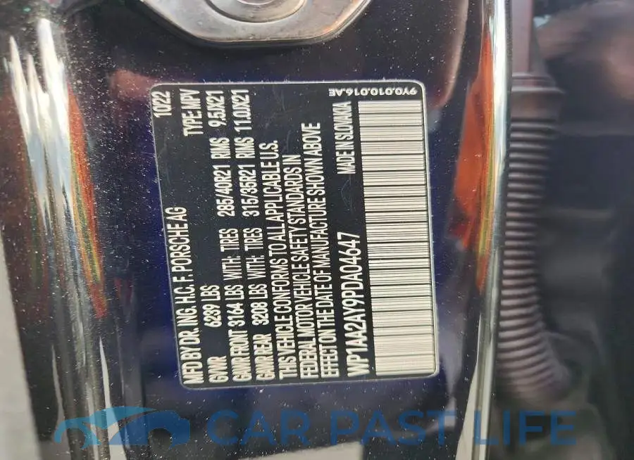 WP1AA2AY9PDA04647# 14