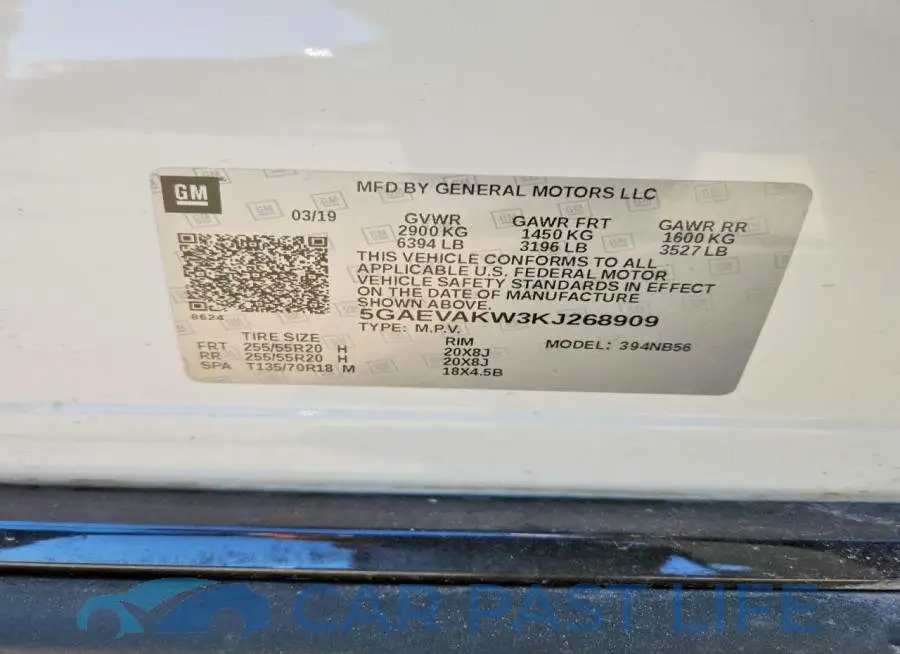 5GAEVAKW3KJ268909# 13