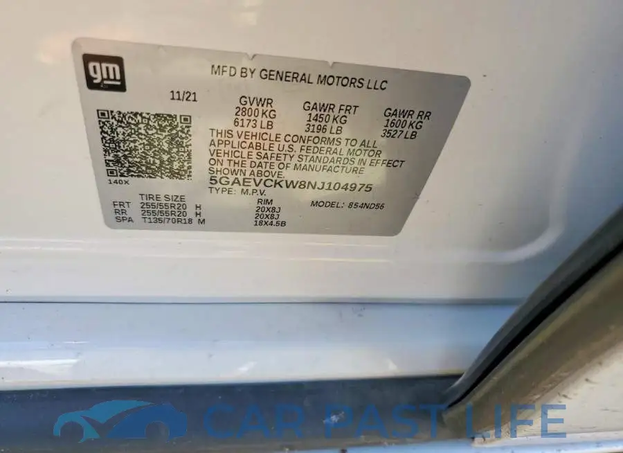 5GAEVCKW8NJ104975# 13