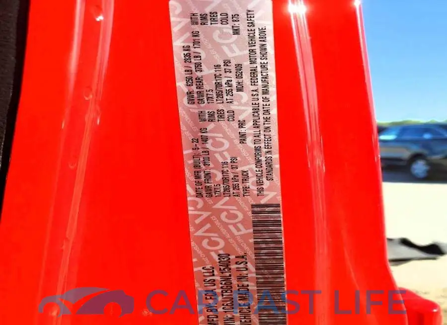 1C6JJTBG6NL154030# 12