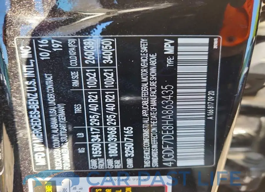 4JGDF7DE8HA863435# 13