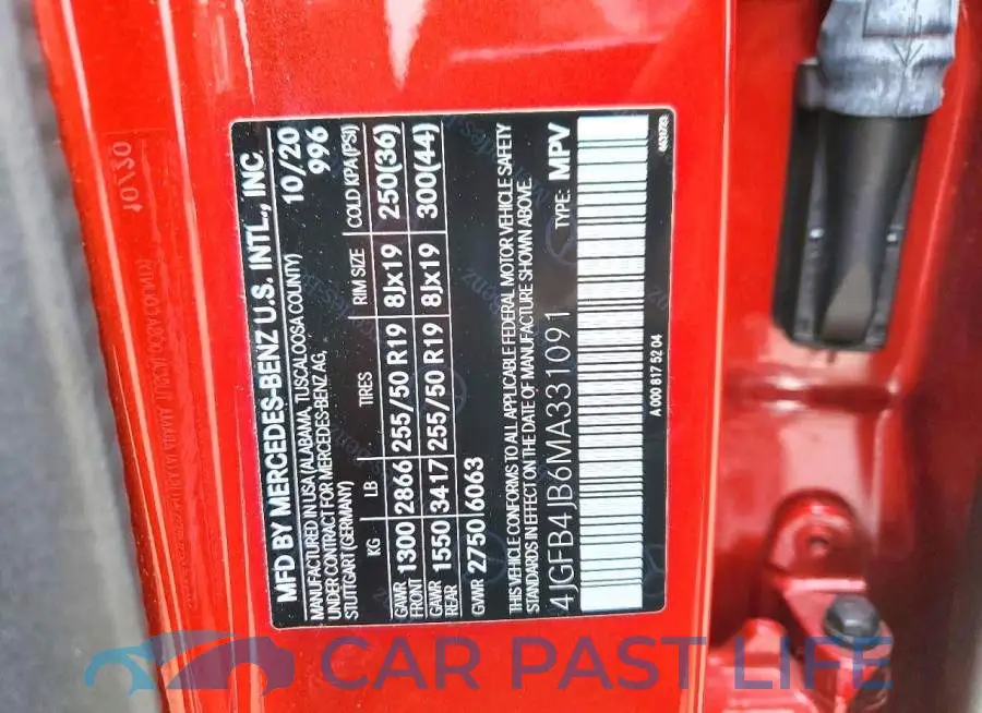 4JGFB4JB6MA331091# 13