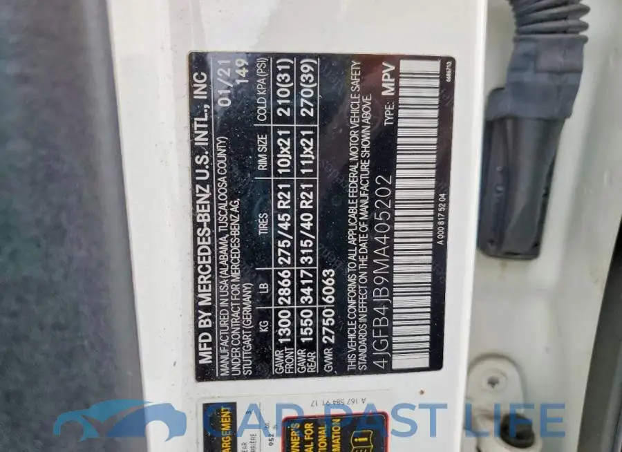 4JGFB4JB9MA405202# 13