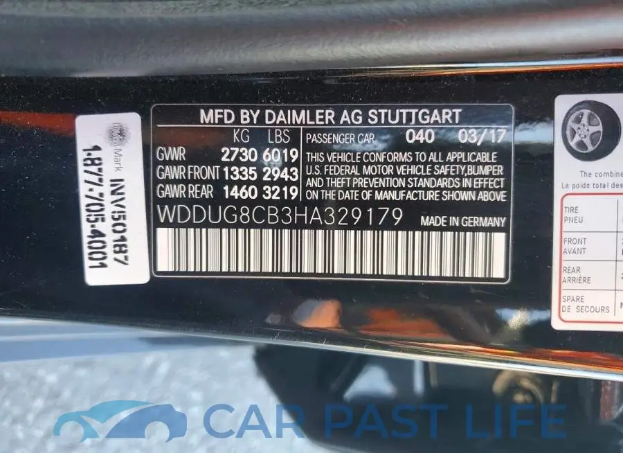 WDDUG8CB3HA329179# 13