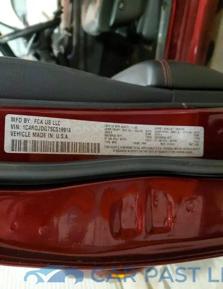 1C4RDJDG7SC519914# 14