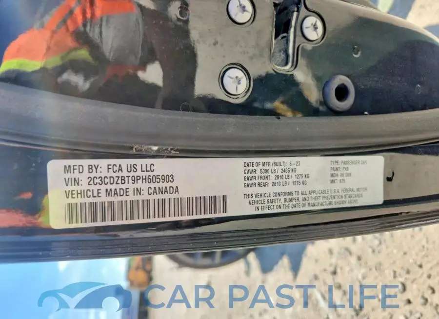 2C3CDZBT9PH605903# 13