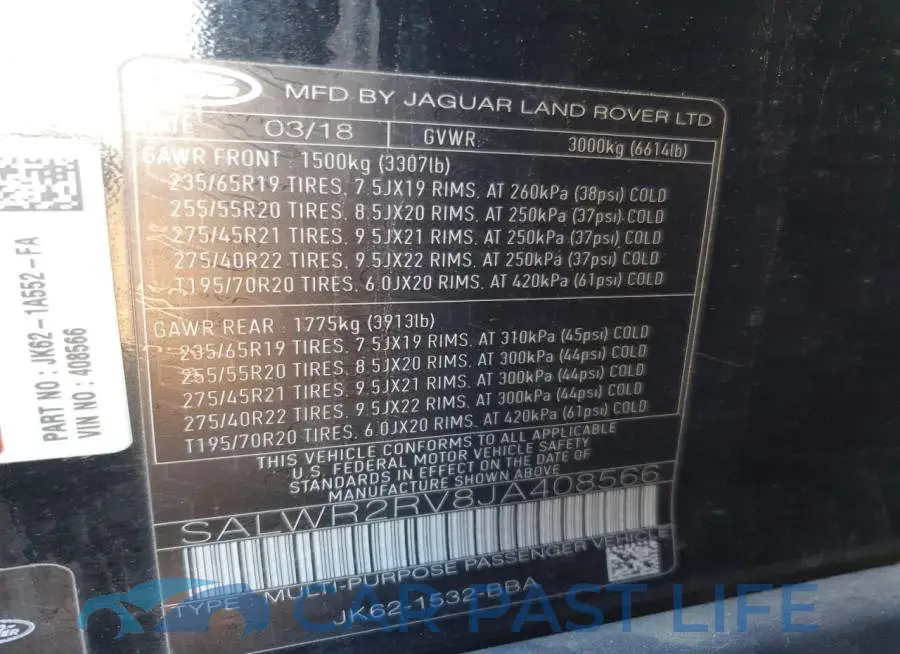 SALWR2RV8JA408566# 12