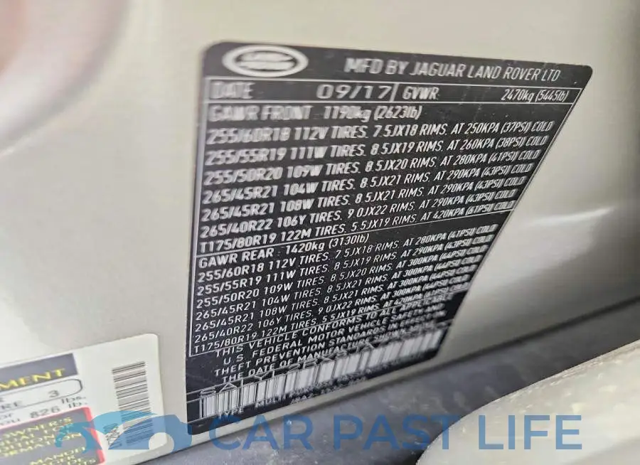 SALYL2RX8JA726490# 13