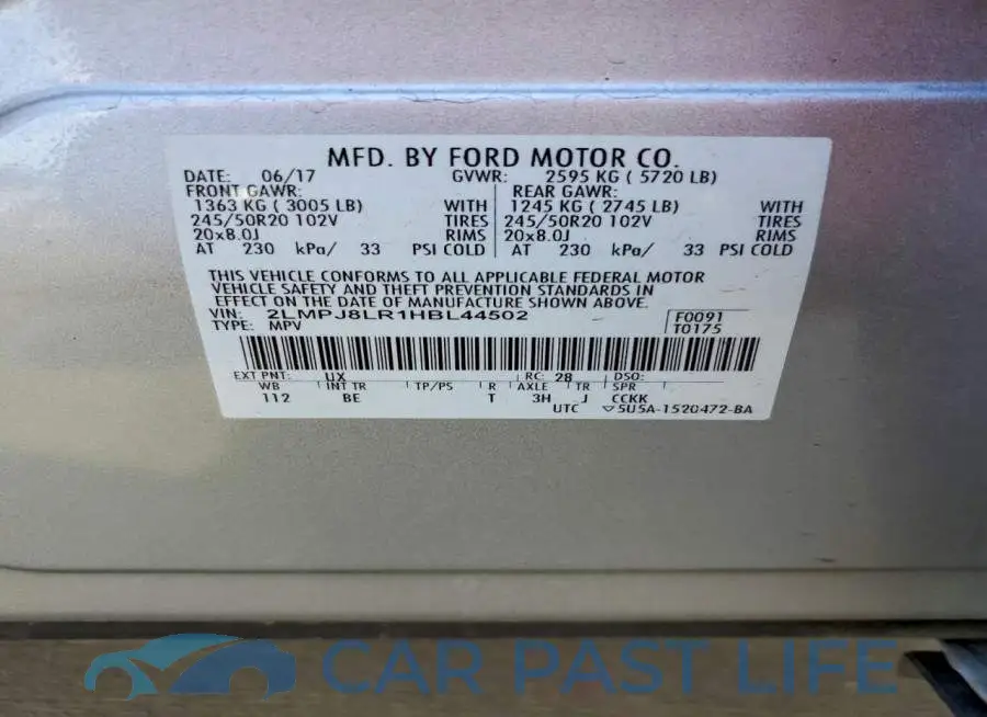 2LMPJ8LR1HBL44502# 13