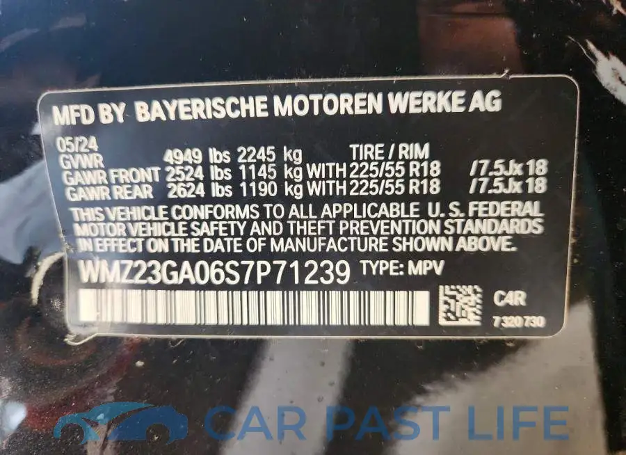 WMZ23GA06S7P71239# 14