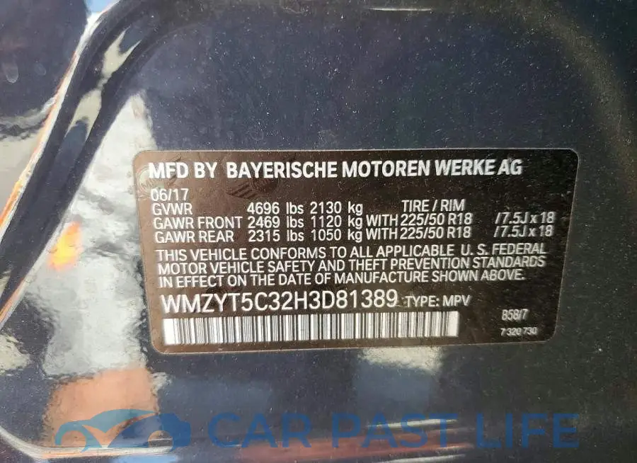 WMZYT5C32H3D81389# 13