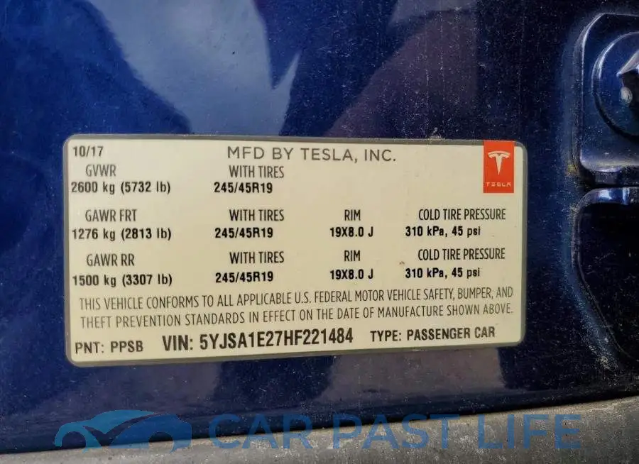 5YJSA1E27HF221484# 12