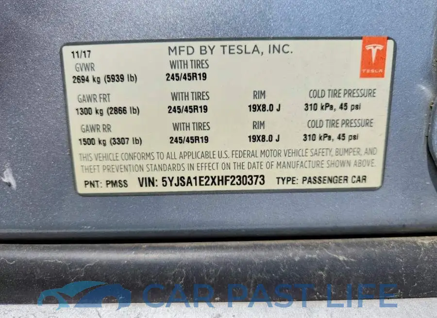 5YJSA1E2XHF230373# 12