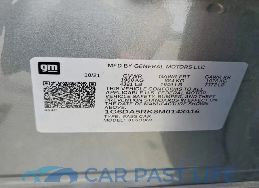 1G6DA5RK8M0143416# 12