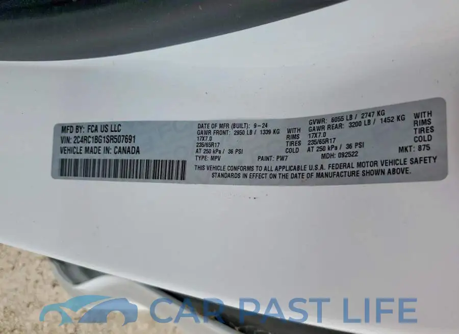 2C4RC1BG1SR507691# 12
