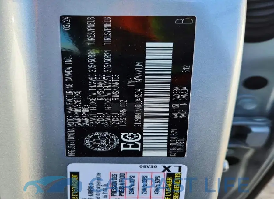 2T2BBMCA4RC041504# 14