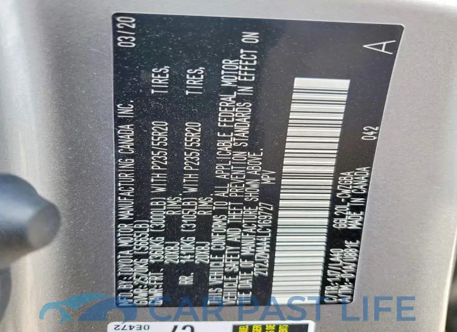 2T2JZMAA4LC169727# 14