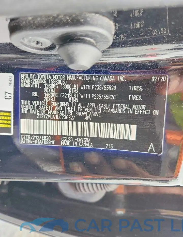 2T2YZMDA1LC236827# 13