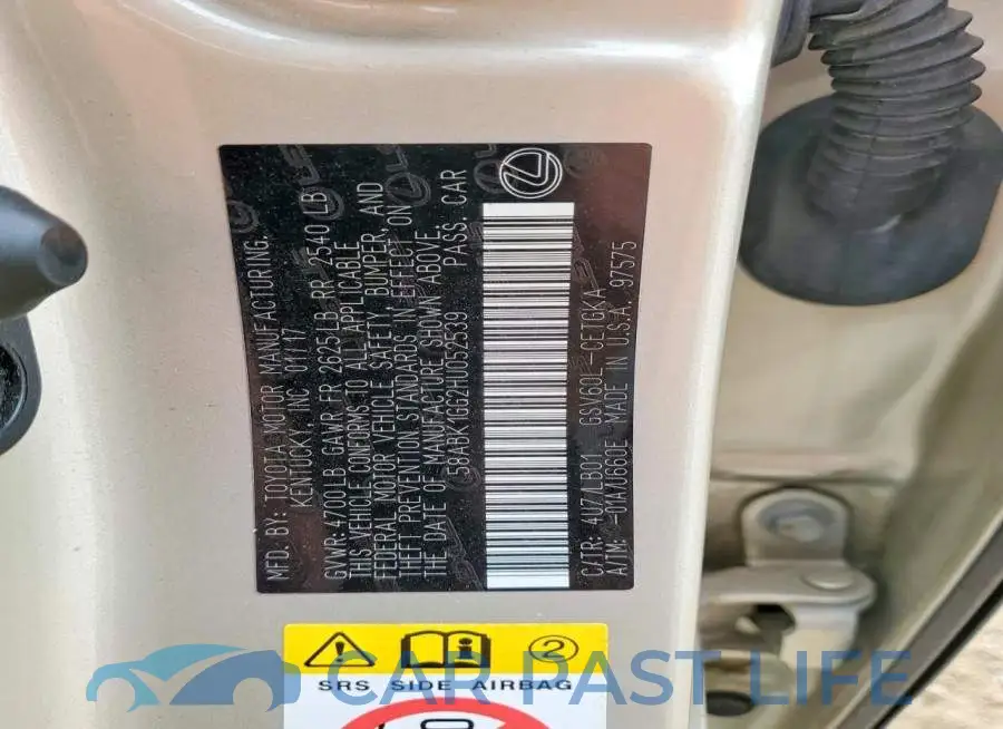 58ABK1GG2HU052539# 12