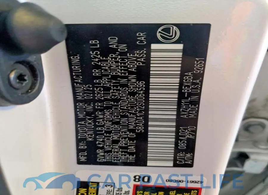 58ADA1C12SU064596# 13