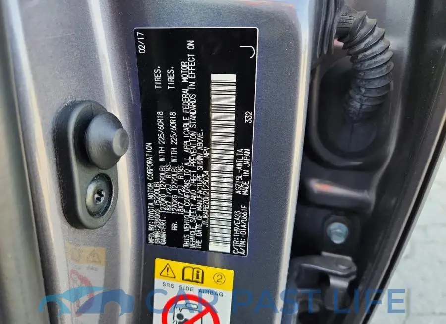 JTJBARBZ0H2125034# 13