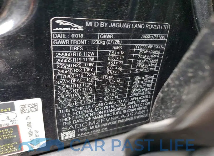 SADCM2FV8KA357461# 14