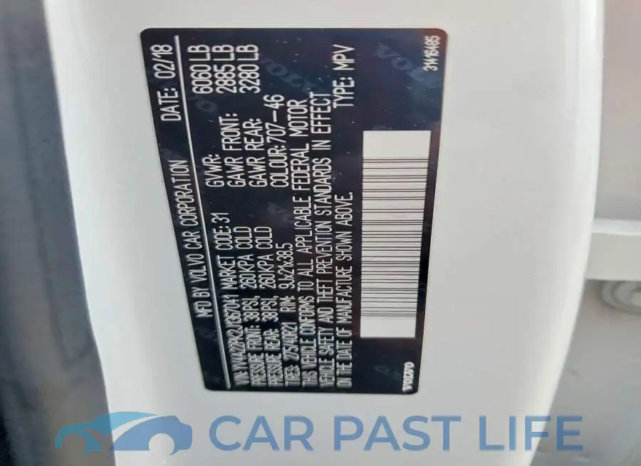 YV4A22PK2J1367041# 14