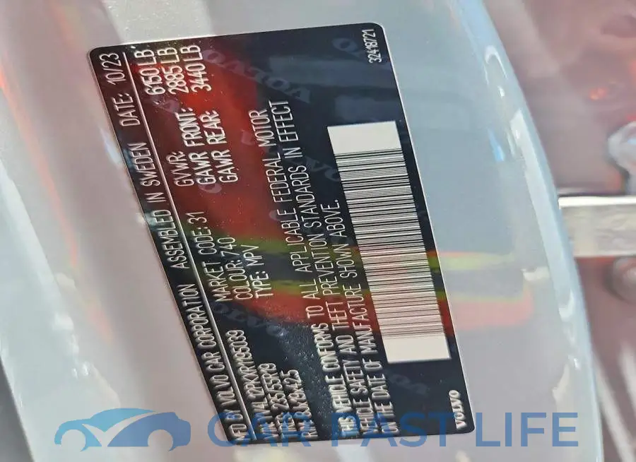 YV4L12PKXR1195039# 14