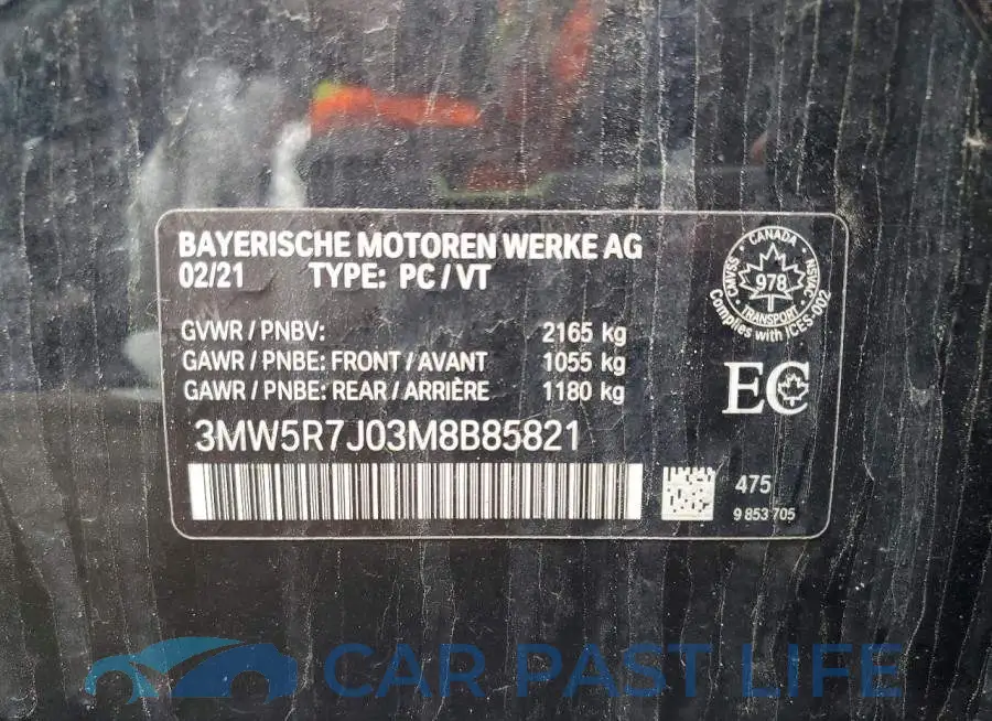 3MW5R7J03M8B85821# 13