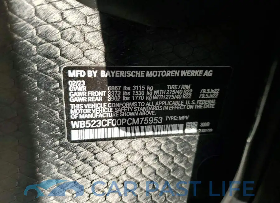 WB523CF00PCM75953# 14