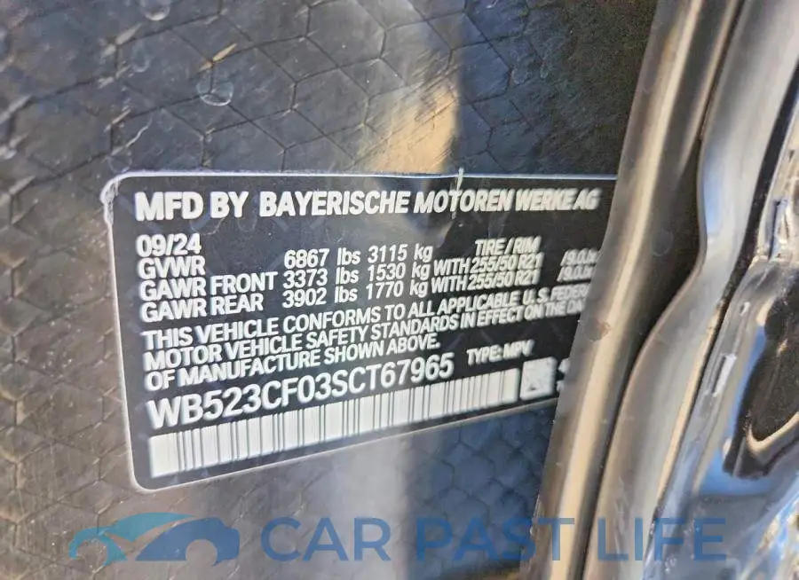 WB523CF03SCT67965# 13