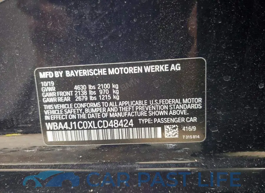 WBA4J1C0XLCD48424# 12